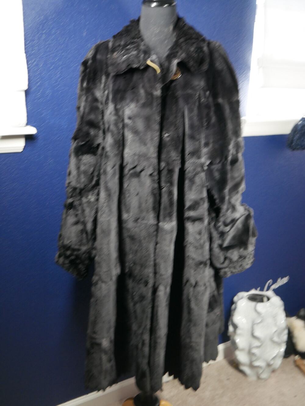 Gorgeous Designer Zuki Sheared Mink Fur Swing Coat Jacket